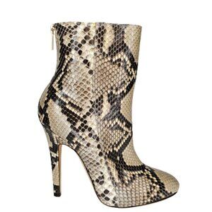 Jimmy Choo Snakeskin Stiletto Ankle Booties